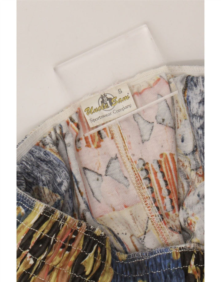 Spodnie damskie Uncle Sam z wysokim stanem, małe W27 L29, wielokolorowa bawełna