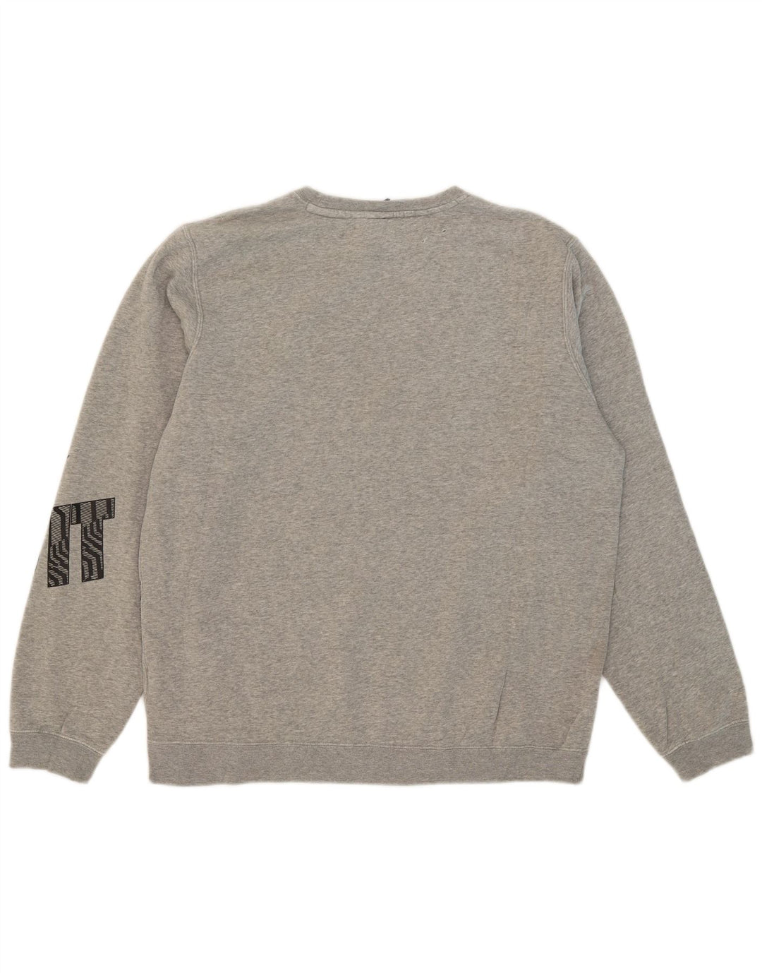 Męska bluza z grafiką Nike, duża, szara, nakrapiana bawełna