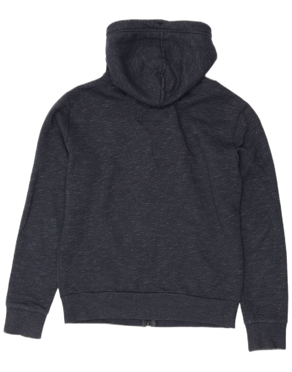 Męski sweter z kapturem i zamkiem Superdry, średni granatowy, bawełniany w cętki