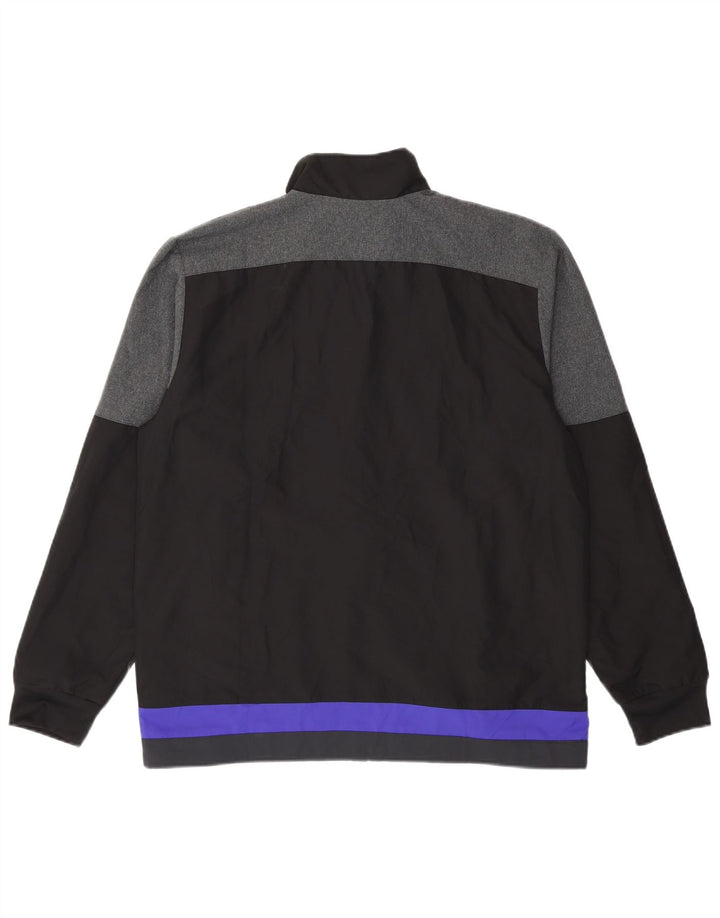 Adidas Męska bluza dresowa All Blacks z grafiką, duża, czarna, z blokami kolorów