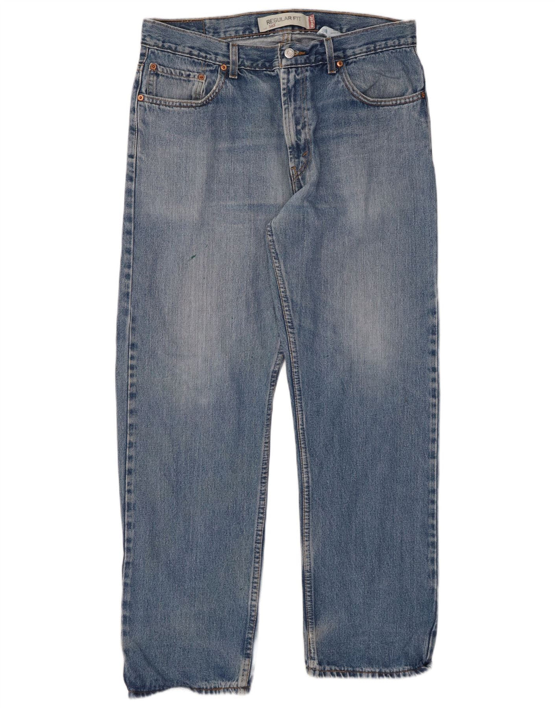 Męskie jeansy LEVI'S 505 Straight W36 L30 Niebieska bawełna