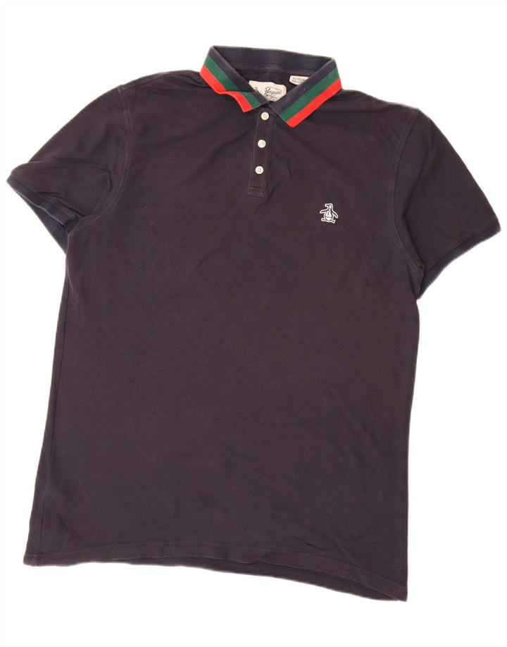 Męska koszulka polo PENGUIN XL, bawełniana, granatowa