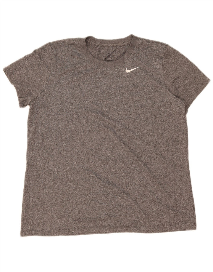 Męska koszulka t-shirtowa Nike Dri Fit XL, szara, nakrapiana