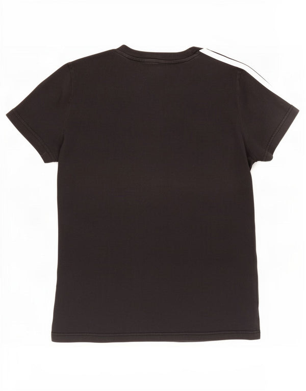 Adidas Womens T-Shirt Top UK 8/10 Small Black Cotton