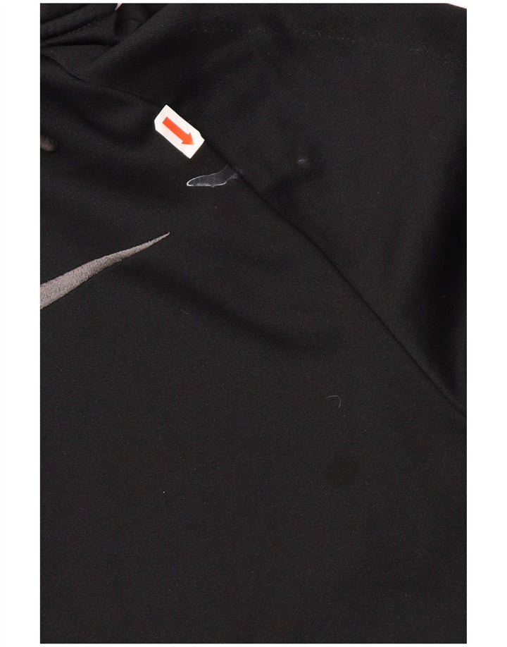 Męski sweter z kapturem i zamkiem NIKE Dri Fit, średni czarny poliester