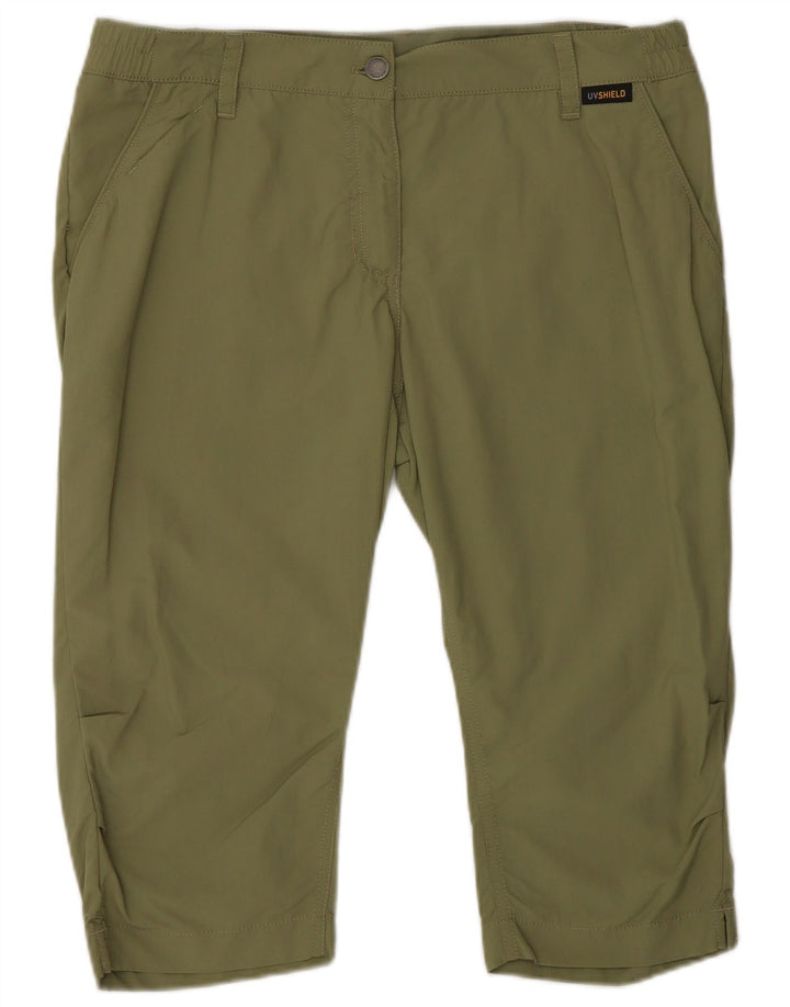 Damskie bermudy JACK WOLFSKIN UK 10 Small W32 Zielony poliamid