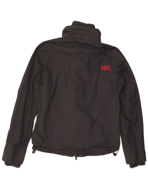 Damska kurtka wiatrówka SUPERDRY UK 18 XL z czarnego nylonu