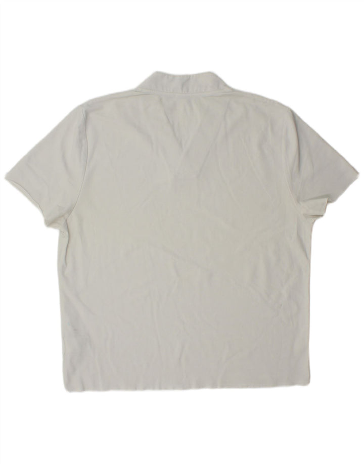 Cos Męski T-shirt Top Średniej Białej Bawełny
