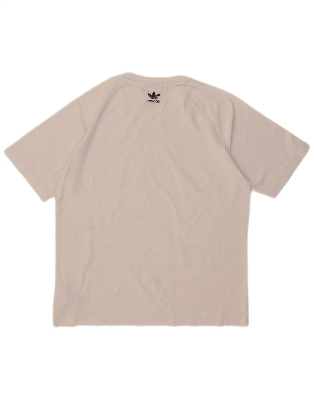 Męska koszulka z grafiką Adidas, mała, biała, bawełniana