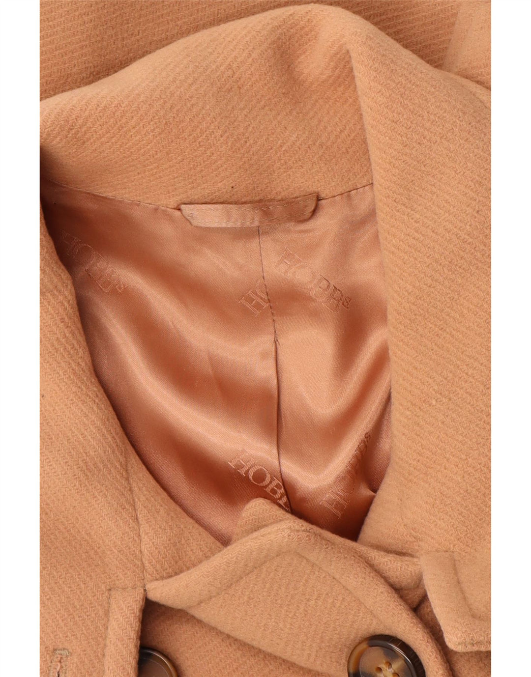 HOBBS Damski płaszcz grochowy UK 8 Small Beżowa wełna