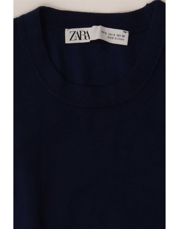 Tank top damski Zara UK 10, mały, granatowy