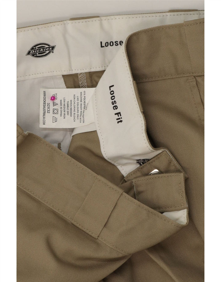 Męskie spodnie cargo o luźnym kroju DICKIES W32 L32 Beżowy poliester