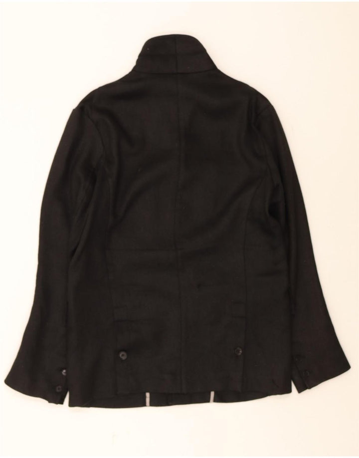 DIESEL Mens Overcoat UK 38 Medium Black Linen Vintage Diesel and Second-Hand Diesel from Messina Hembry 