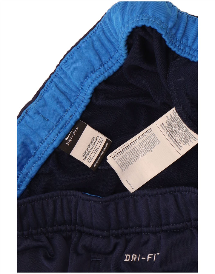 Męskie spodnie dresowe Nike Dri Fit 2XL, granatowe, poliestrowe