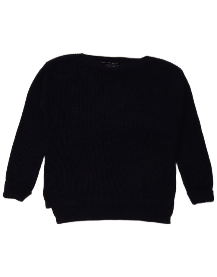 Sweter damski Marks & Spencer z okrągłym dekoltem, UK 14, średni granatowy