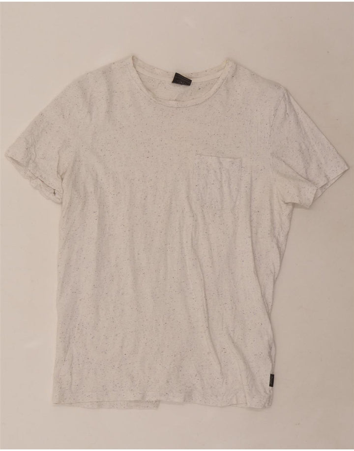 T-shirt męski Jack & Jones, bawełniany, średniej wielkości, w białe plamki