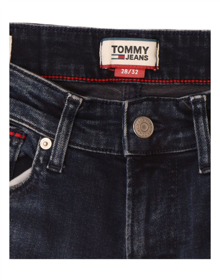 Damskie jeansy slim Tommy Hilfiger W28 L32 Granatowa bawełna