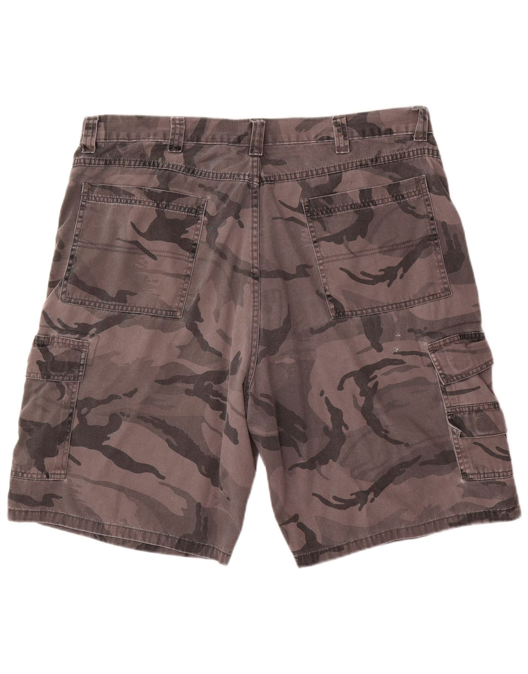 Męskie spodenki cargo Wrangler W38 XL, szara bawełna w kamuflażu
