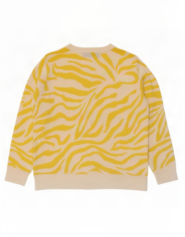 Marks & Spencer Damski sweter z dekoltem w łódkę, UK 16, duży, żółty
