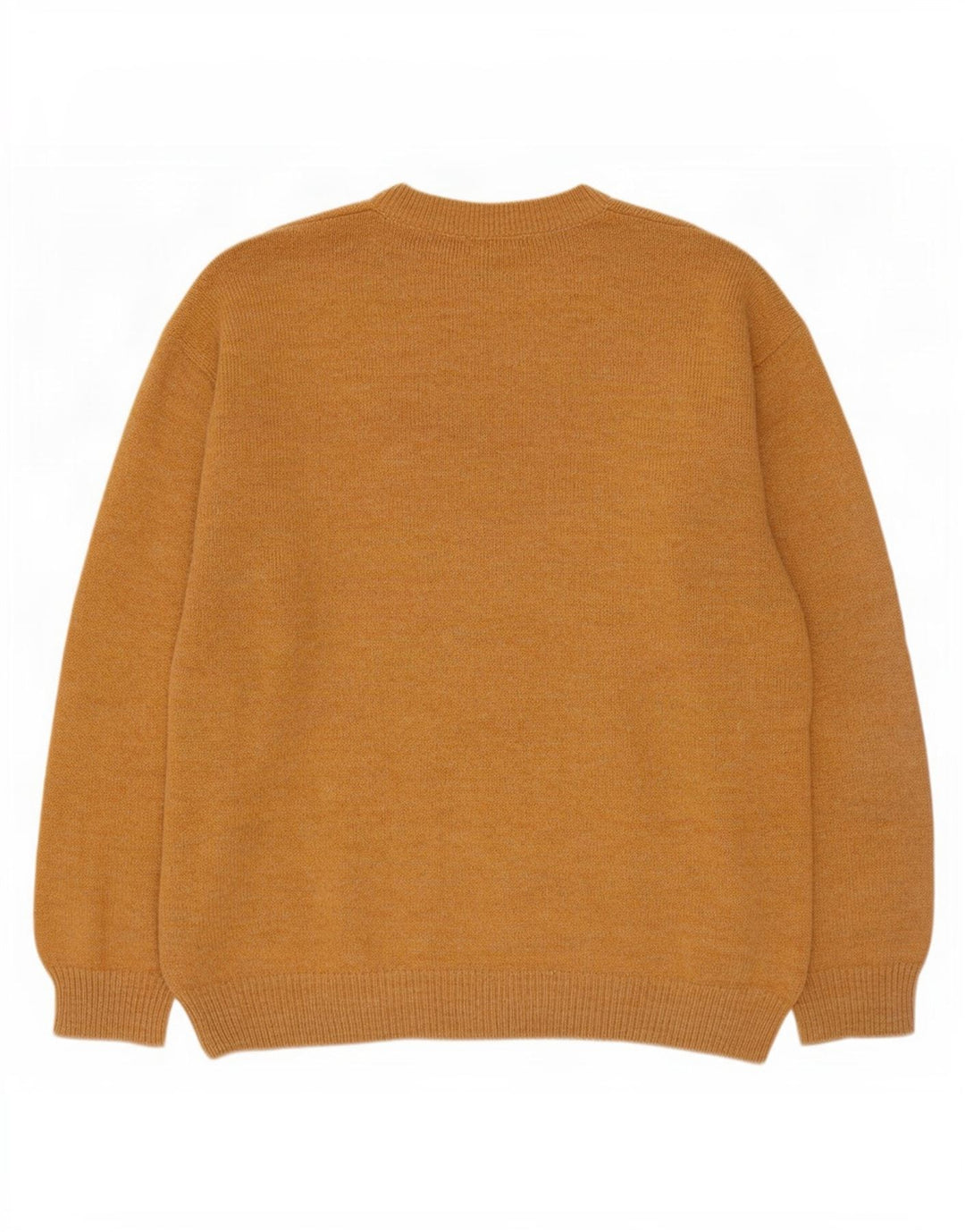 Vintage męski sweter z okrągłym dekoltem XL, beżowy