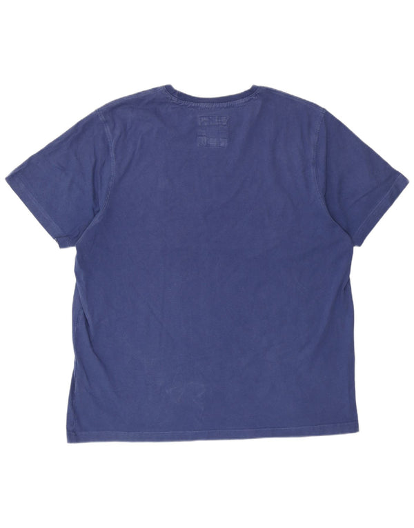 Crew Clothing Męski T-shirt Top 2XL Niebieska bawełna