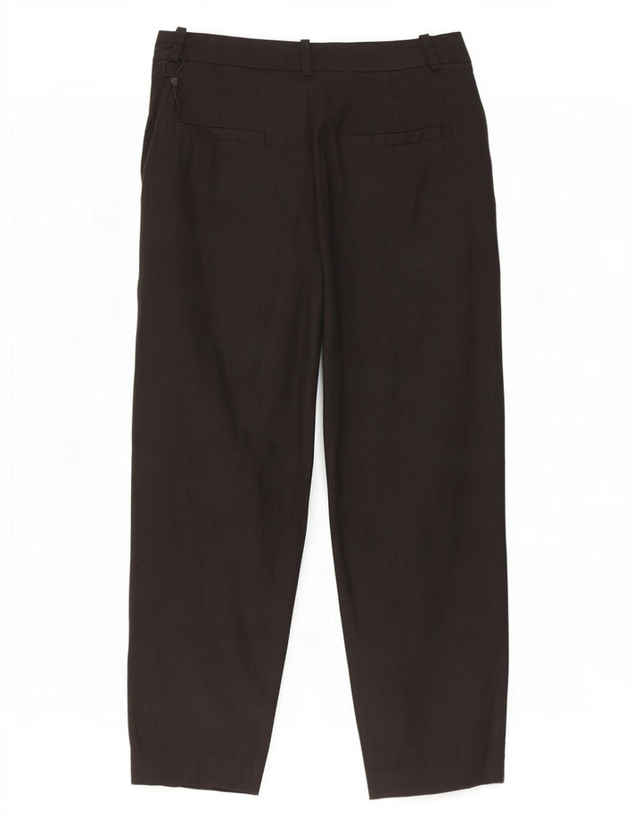 Spodnie damskie Massimo Dutti EU 40 Medium W30 L25 Czarne lniane