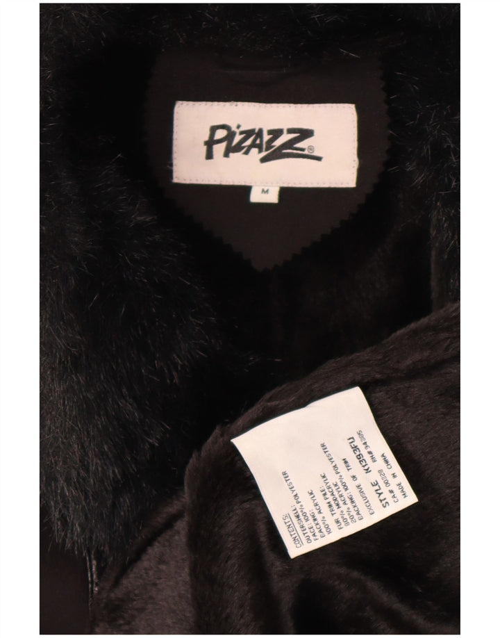 Płaszcz damski Pizzazz Sherpa UK 14, średni czarny poliester