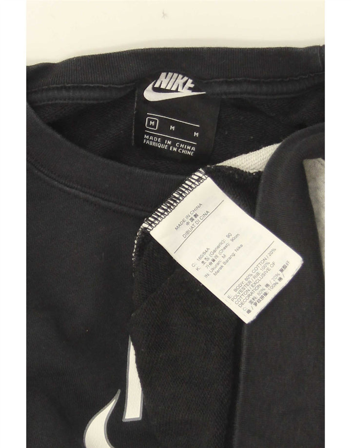 Damska bluza dresowa Nike Crop Graphic UK 14 w kolorze średniej czerni