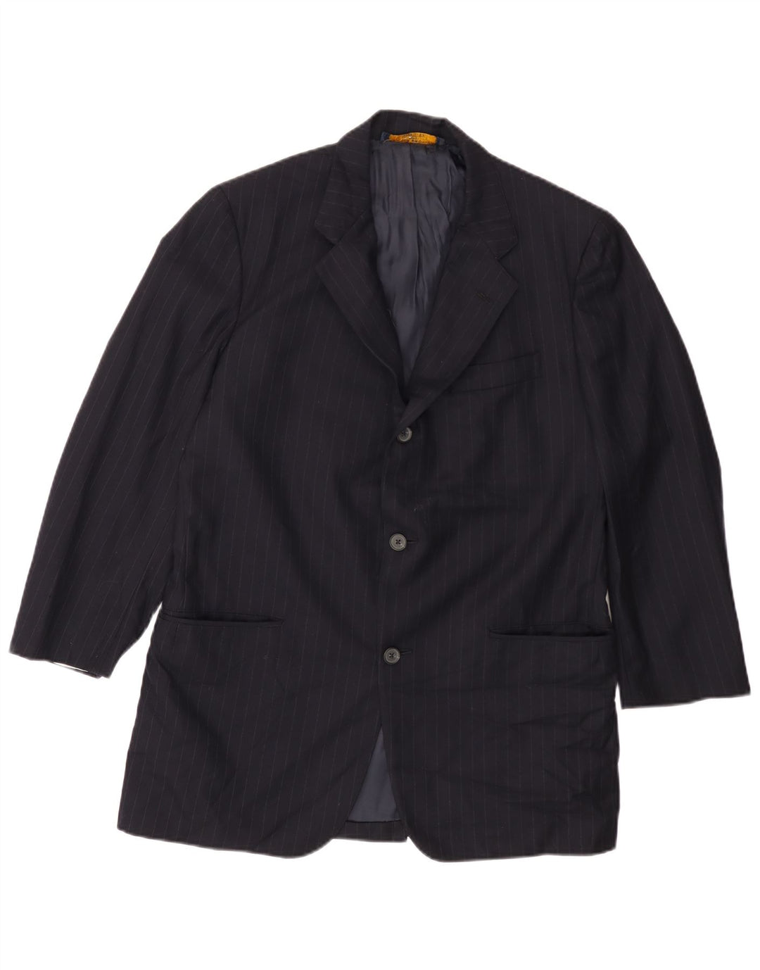 BROOKS BROTHERS Męska marynarka 346 UK 38 Średni granatowy w prążki