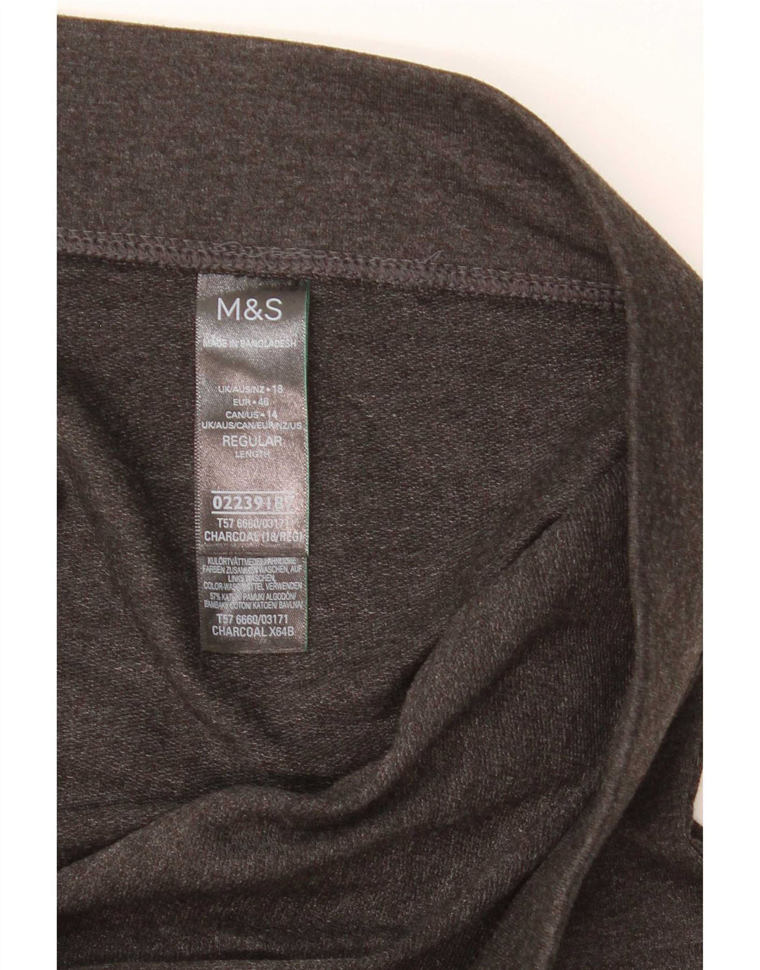Legginsy damskie Marks & Spencer UK 18 XL, szara bawełna