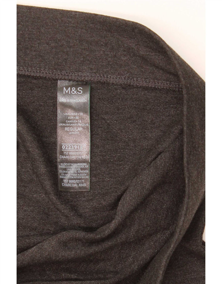 Legginsy damskie Marks & Spencer UK 18 XL, szara bawełna