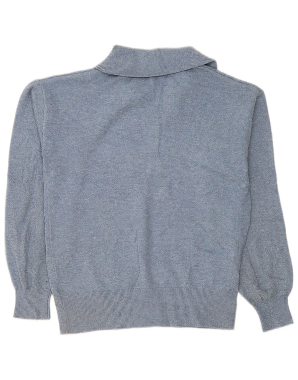 Marks & Spencer Damski sweter oversize z golfem UK 6 XS Niebieski