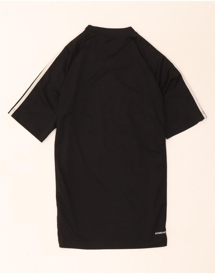 Męska koszulka z grafiką Adidas Aeroready Top, mała, czarna, z poliestru