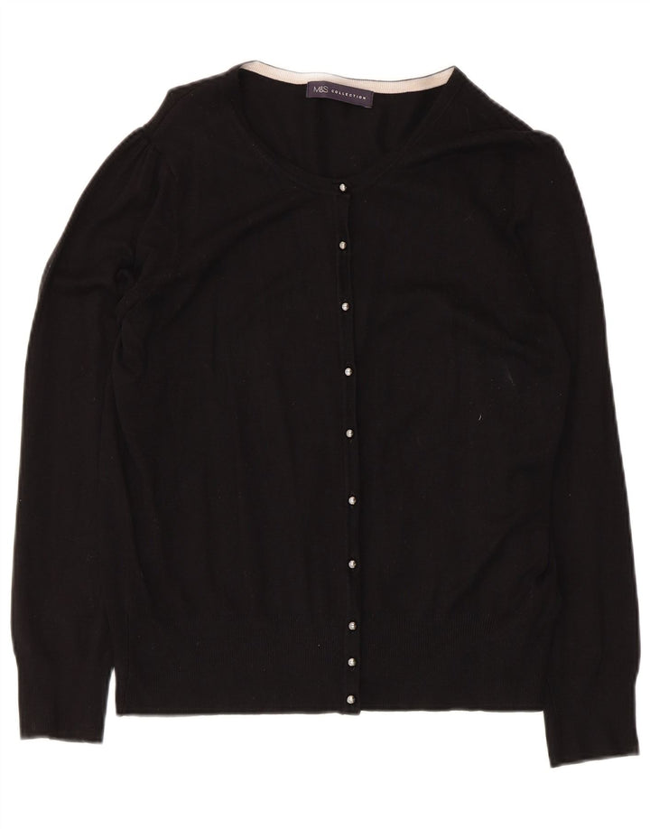 Sweter damski Marks & Spencer UK 14, średni czarny, wiskoza