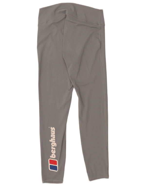 Damskie legginsy graficzne Berghaus UK 16, duże, szare, poliestrowe