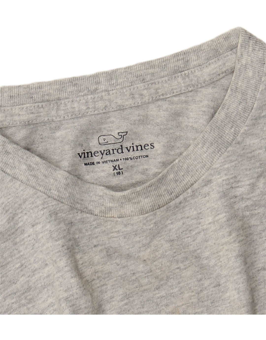 Chłopięcy T-shirt z grafiką VINEYARD VINES, 15-16 lat, XL, szary, blok kolorów