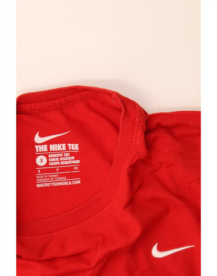 Męski T-shirt Nike o kroju sportowym, mały, czerwony