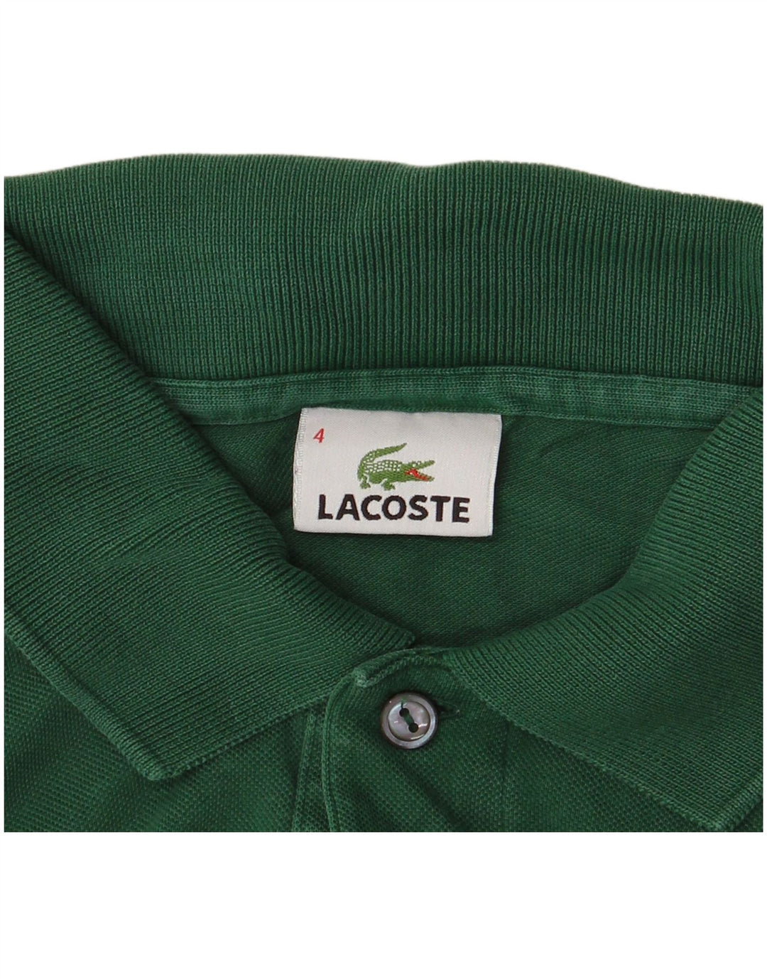 Męska koszulka polo Lacoste, rozmiar 4, średnia, zielona bawełna