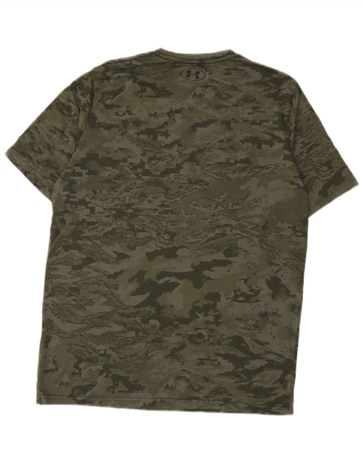 Męski t-shirt Under Armour w średnim zielonym kamuflażu