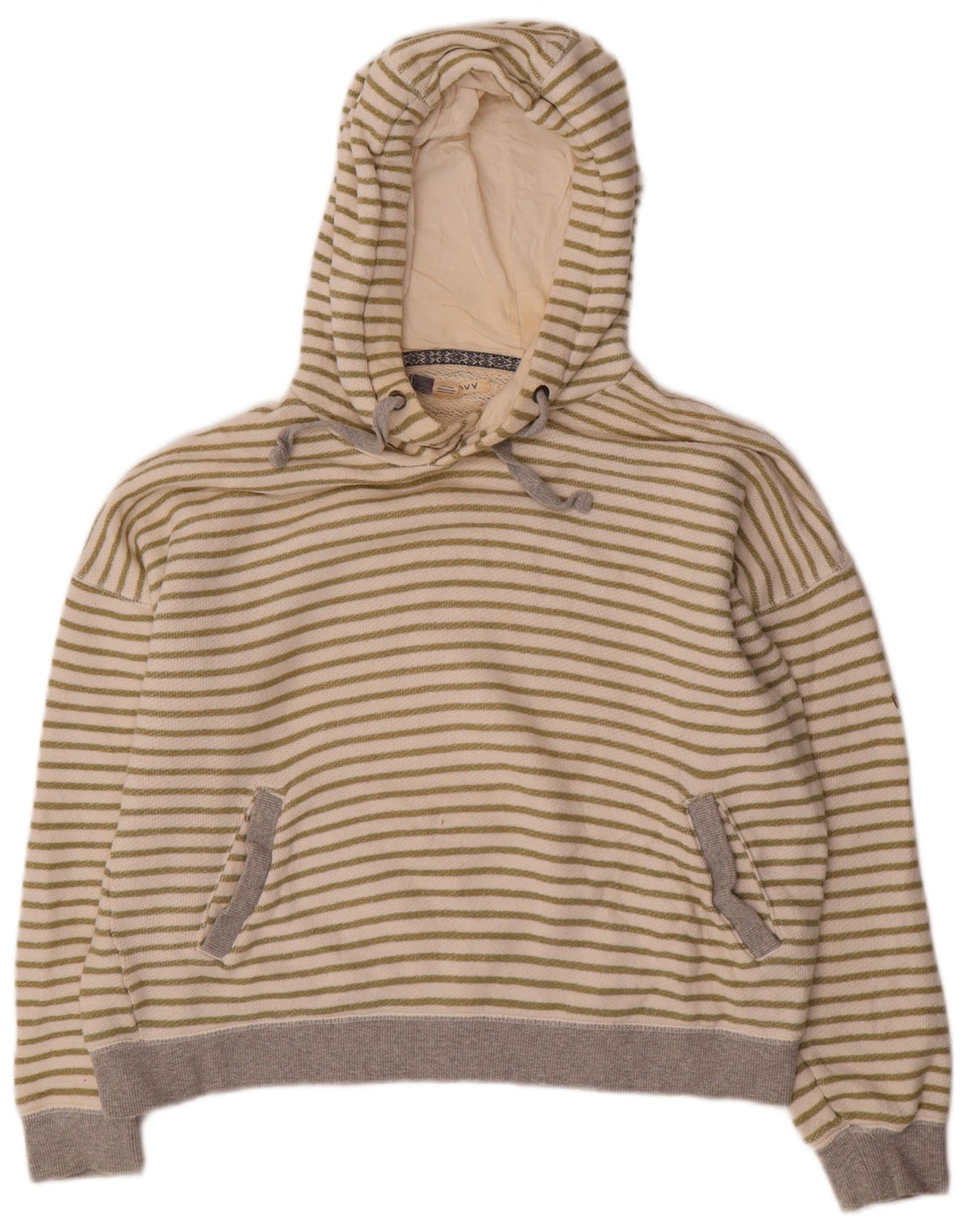 Damski sweter oversize ROXY UK 16, duży, bawełniany w białe paski