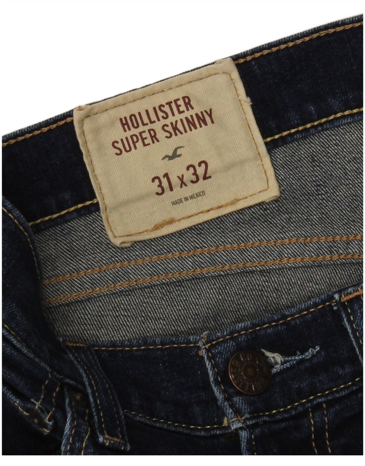 Damskie jeansy Super Skinny Hollister W31 L32 Niebieskie