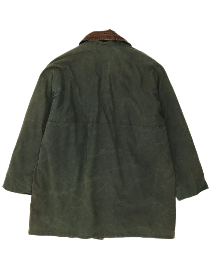 Męska kurtka z woskowanej bawełny Richmond Forest UK 42 XL w kolorze zielonym