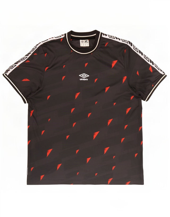 Męski T-shirt z grafiką Umbro Top 2XL Czarny geometryczny poliester