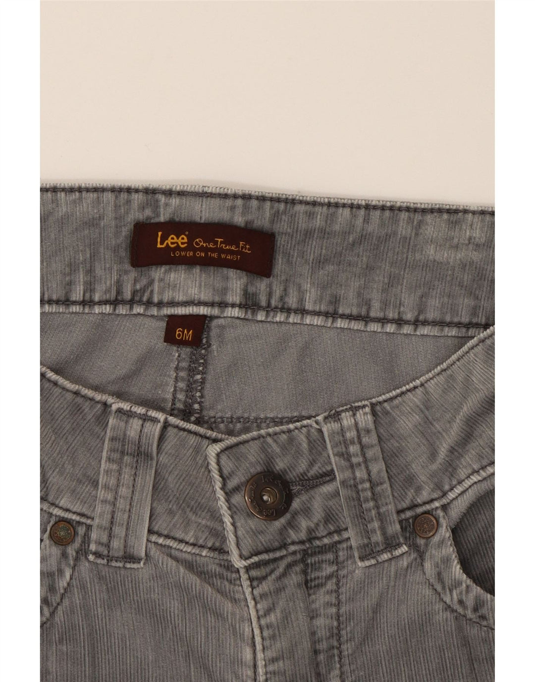 LEE Womens Flared Jeans US 6 Medium W30 L32 Grey Cotton Vintage Lee and Second-Hand Lee from Messina Hembry 