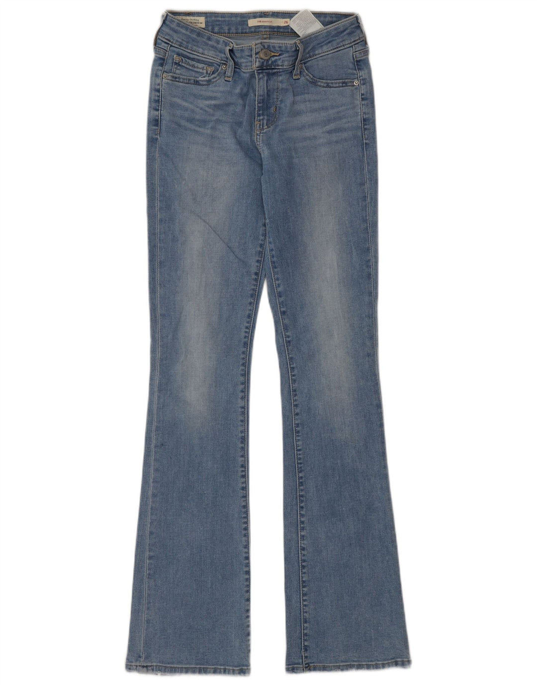 Damskie jeansy Levi's 715 Bootcut W26 L32 Niebieska bawełna