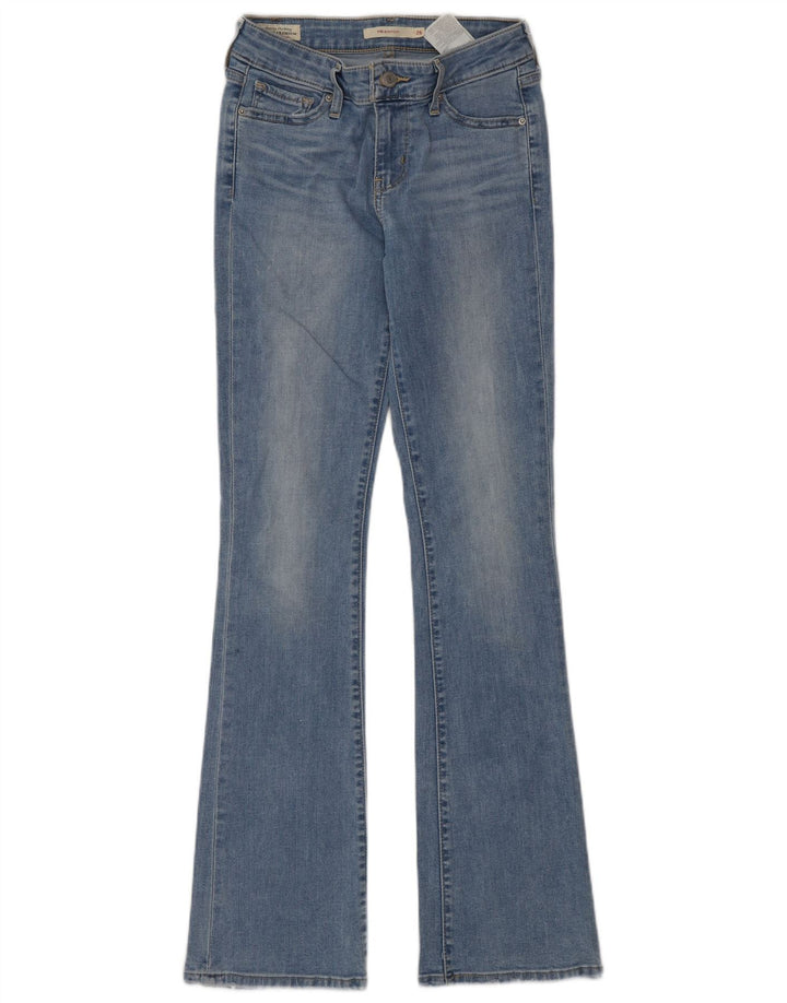 Damskie jeansy Levi's 715 Bootcut W26 L32 Niebieska bawełna