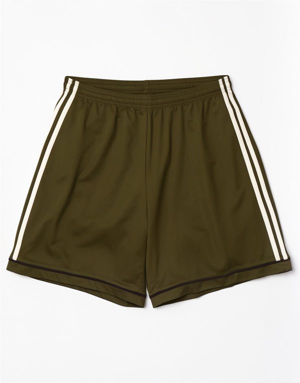Męskie spodenki sportowe Adidas Climalite, duże, poliestrowe, khaki