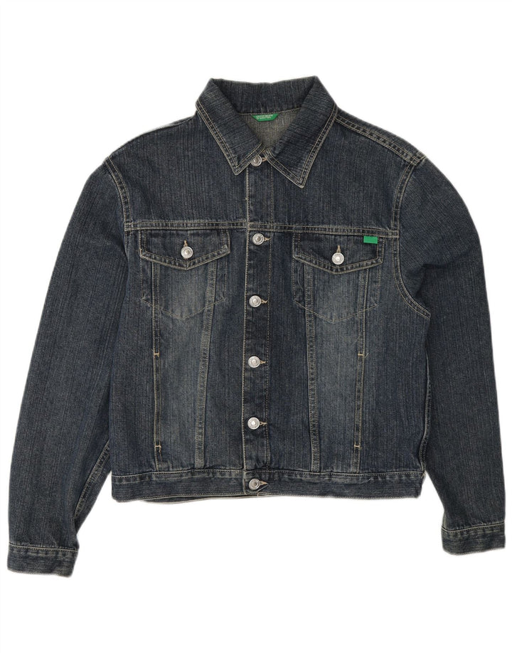 Damska kurtka dżinsowa BENETTON UK 18 XL, niebieska, bawełniana