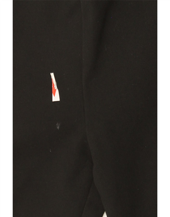 Zara Damskie spodnie typu casual ze średnim stanem, średnie W28 L28, czarne, poliestrowe