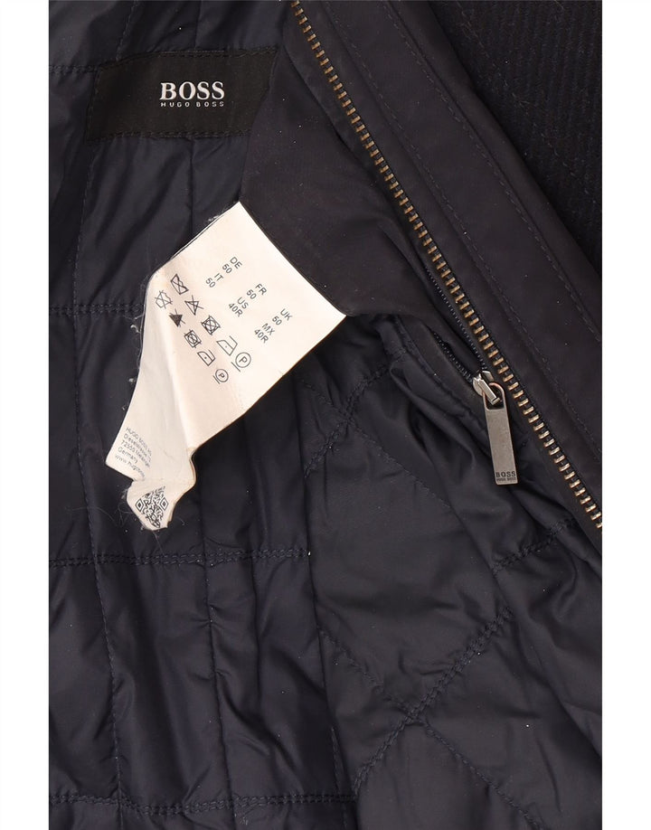 Płaszcz męski Hugo Boss EU 50, duży, granatowy, wełniany